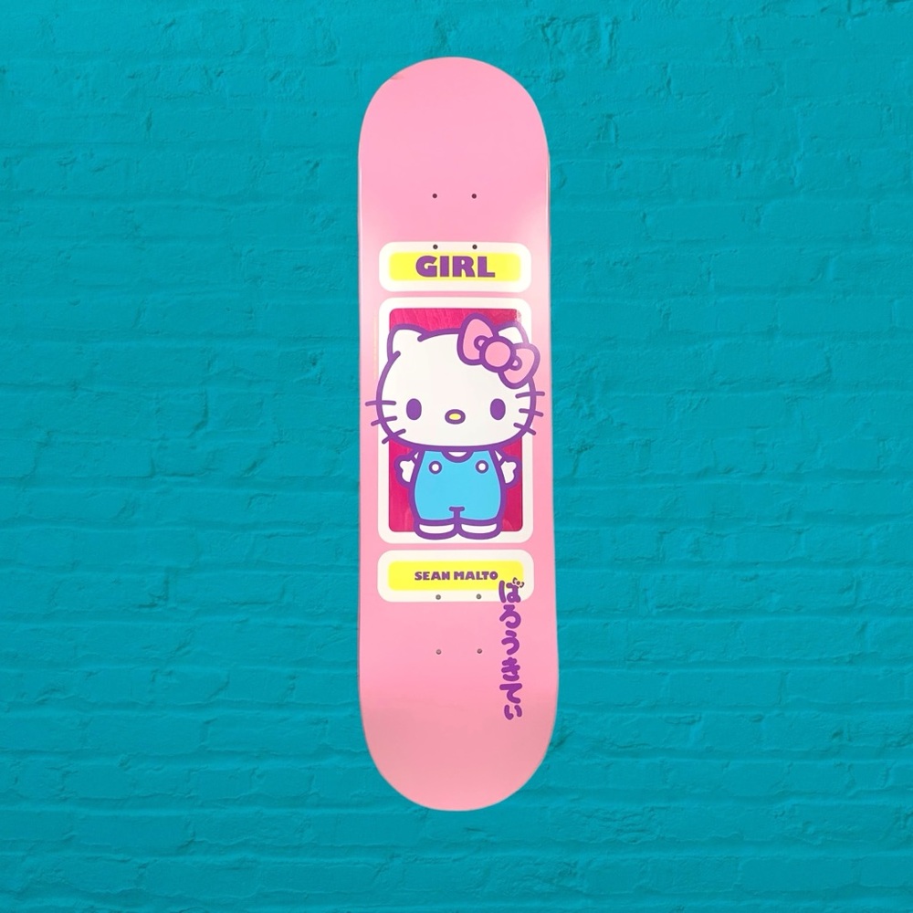 HELLO KITTY X GIRL SKATEBOARDS SANRIO 60th ANNIVERSARY SKATE DECK NEVER USED